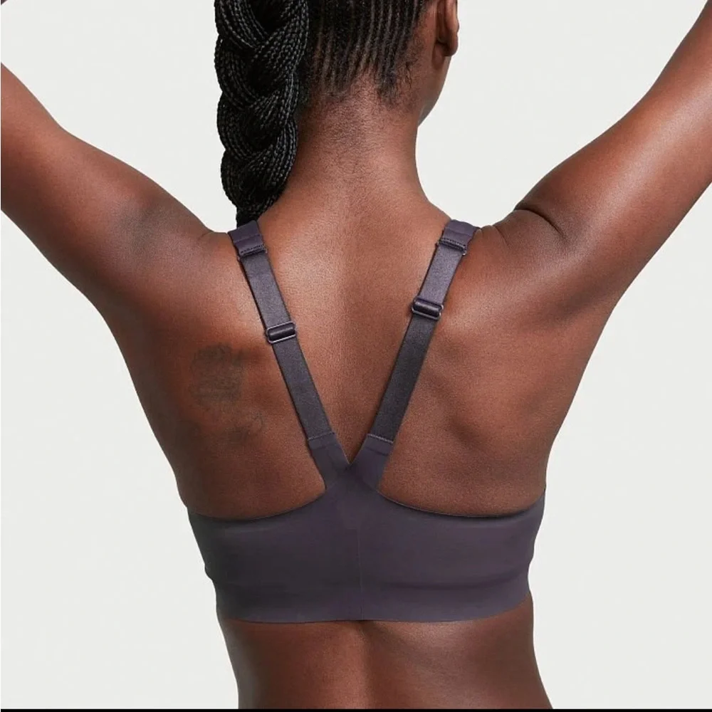 Victoria's Secret Knockout Front Close Underwire Sports Bra Sport Gray 36DDD - Picture 2 of 16